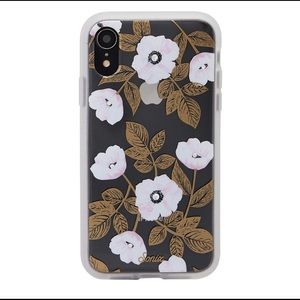 IPhone XS Max Case - Sonix White flowers gold cute